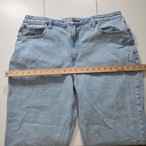 Abercrombie & Fitch Curve Love Jean Women 33 / 16R Light Blue High Rise Cropped - Picture 5 of 16